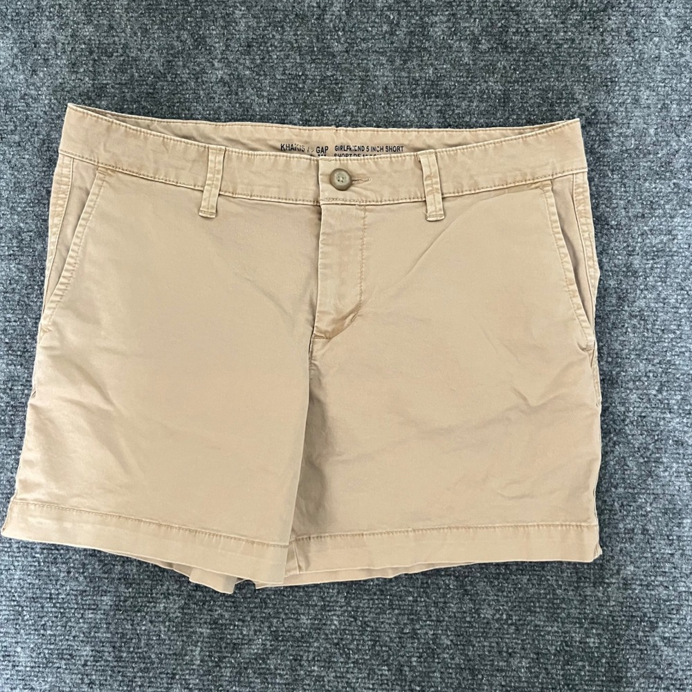Khakis by Gap Girlfriend 5 Inch Short Tan Beige Chino Shorts Size 4 27